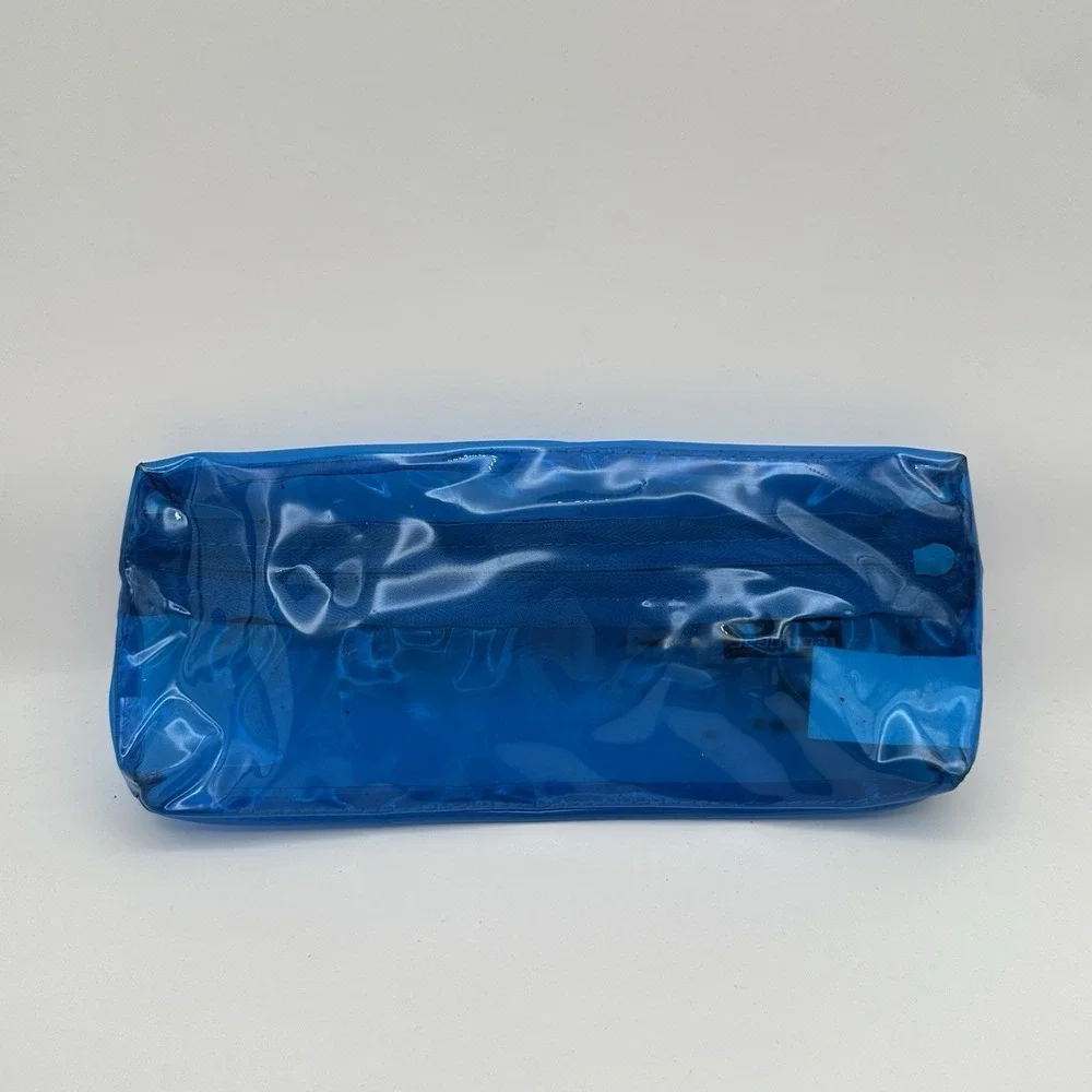 Vintage Y2K Tech Gear Pencil Pouch Clear Blue Frutiger Aero Back To School 2011